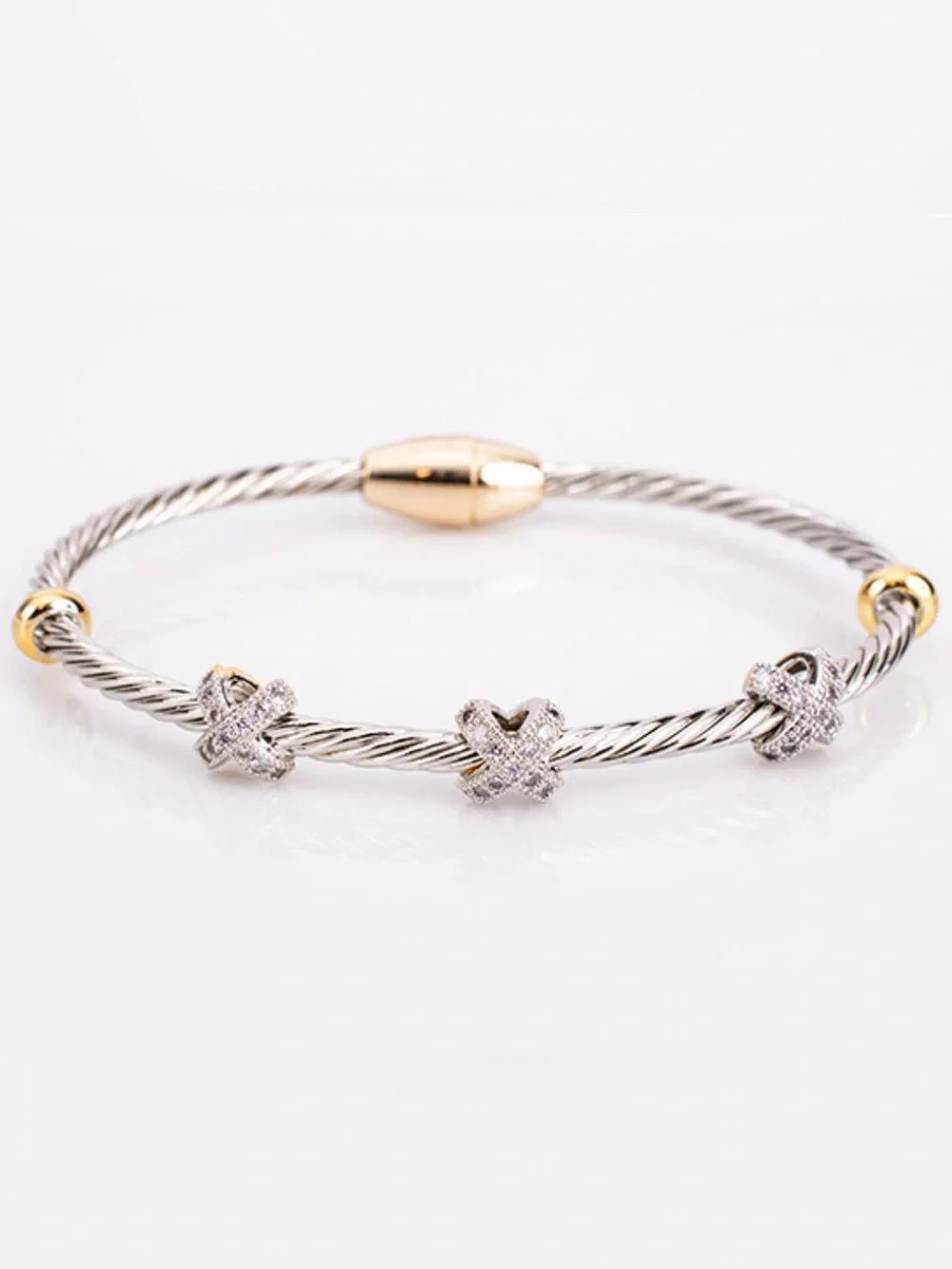 My Best Kept Jewelry Mixed Metal Cable Bracelet Stack Set NWT